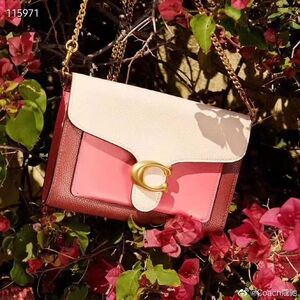 Coach tabby Pink and Cream Crossbody Bag